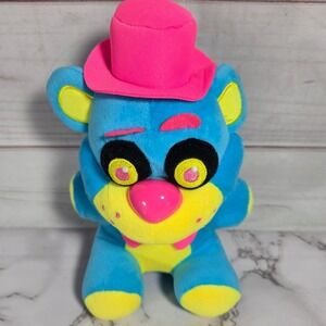 2017 Funko Five Nights‎ At Freddy's Plush Blacklight Neon Freddy - Blue